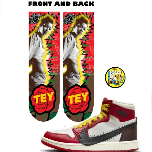 Teyanna Taylor Jordan 1 socks - Picture 1 of 2